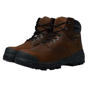 Terra Mens Sentry 6 Nano Composite Toe Work Boots US 10.5 Wide Brown Leather EUC